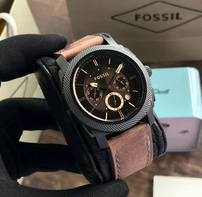 Fossil FS5251 Japanese Brown Dial & Brown leather Strap Men’s Watch