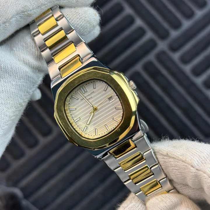 Patek Philippe Men Two-Tone Luxury Quartz Watch