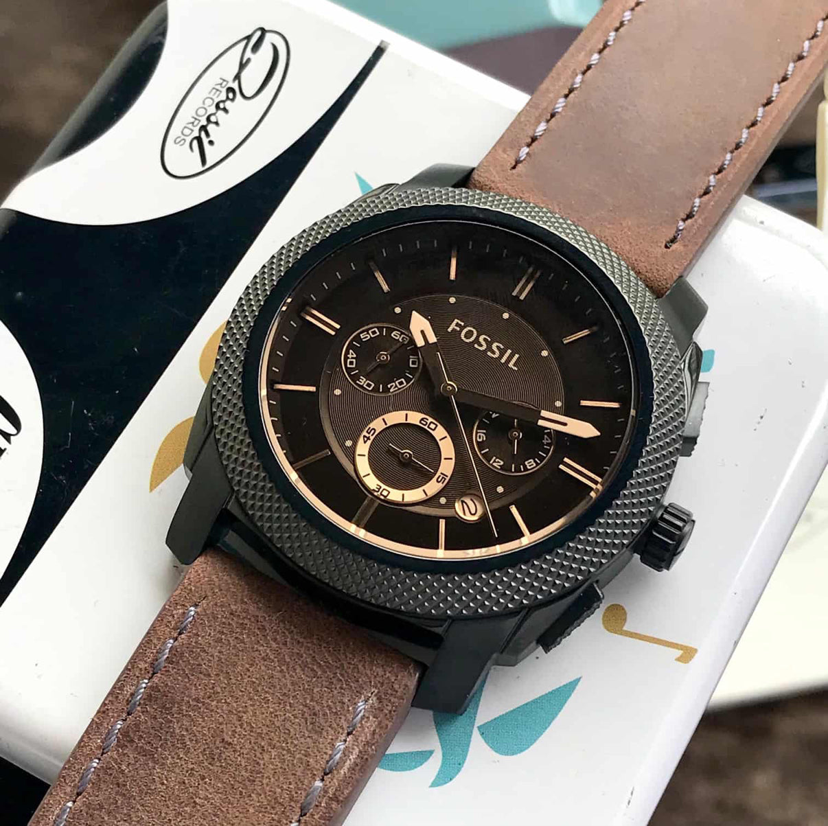 Fossil FS5251 Japanese Brown Dial & Brown leather Strap Men’s Watch