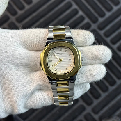 Patek Philippe Men Two-Tone Luxury Quartz Watch