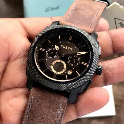 Fossil FS5251 Japanese Brown Dial & Brown leather Strap Men’s Watch