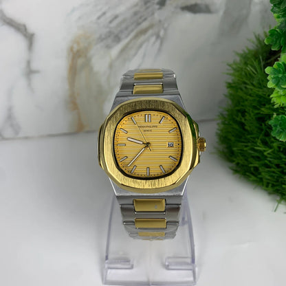 Patek Philippe Men Two-Tone Luxury Quartz Watch