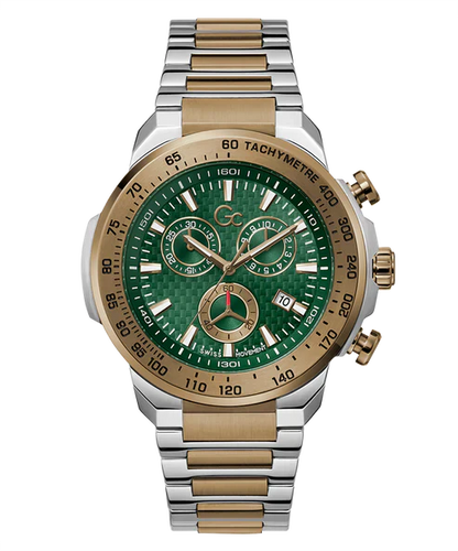Guess Collection First Class Green Round Dial Analog Men Watch Z35002G9MF